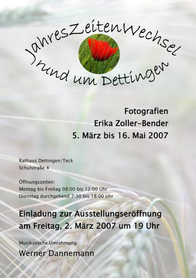 Plakat Ausstellung Dettingen